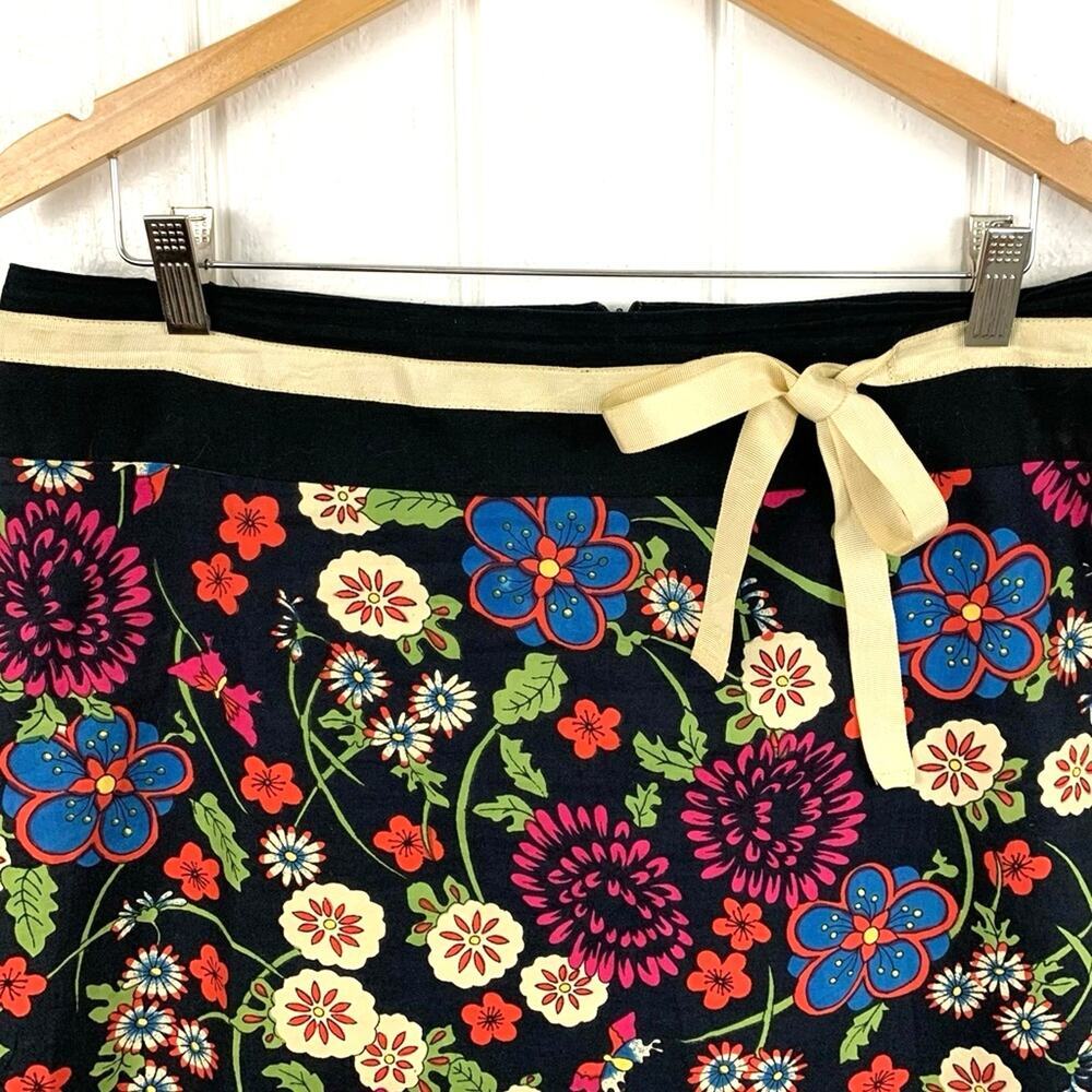 Mix Nouveau Retro Floral Mini Skirt Cottagecore Size 12 - Picture 2 of 8